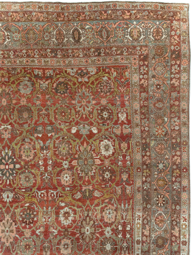 Antique Persian Bidjar Oversize Carpet, No.30441 - Gsblank