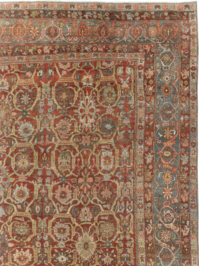 Antique Persian Bidjar Oversize Carpet, No.30441 - Gsblank