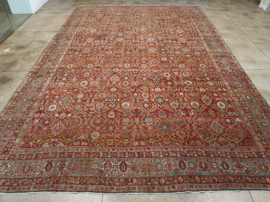 Antique Persian Bidjar Oversize Carpet, No.30441 - Gsblank
