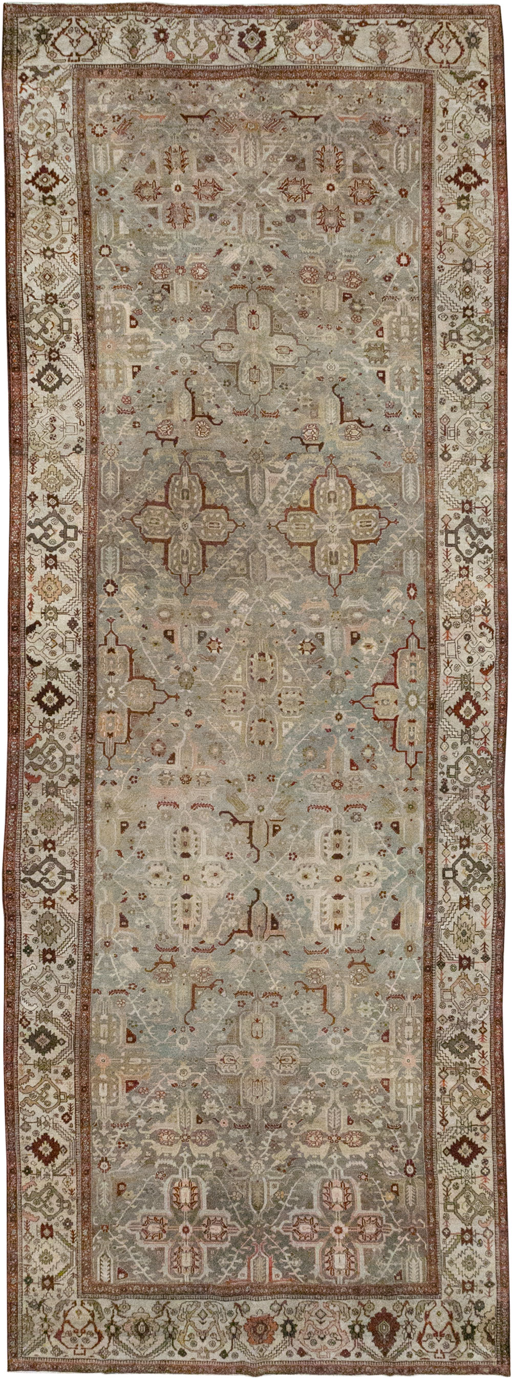 Antique Persian Bidjar Wide Gallery Runner, No.30443 - Gsblank