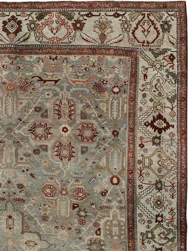 Antique Persian Bidjar Wide Gallery Runner, No.30443 - Gsblank