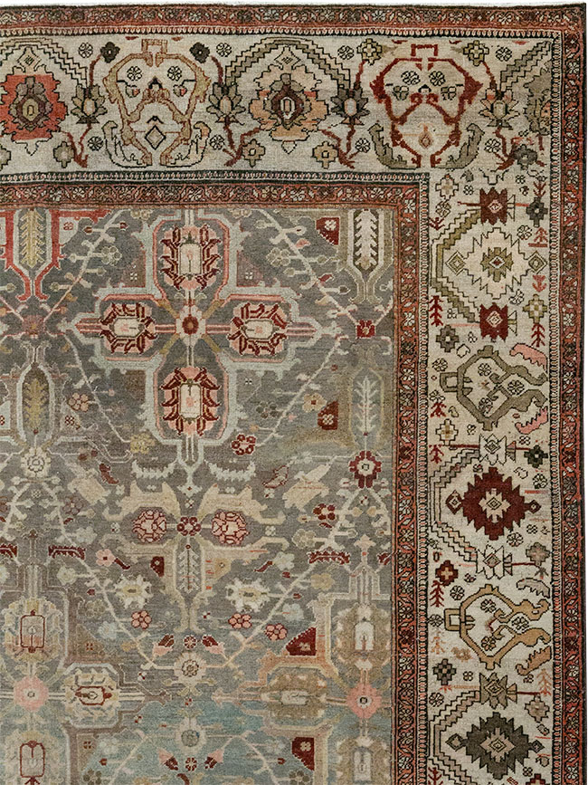 Antique Persian Bidjar Wide Gallery Runner, No.30443 - Gsblank