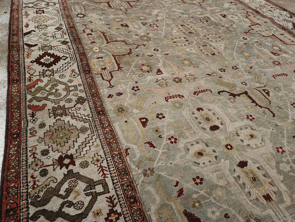 Antique Persian Bidjar Wide Gallery Runner, No.30443 - Gsblank