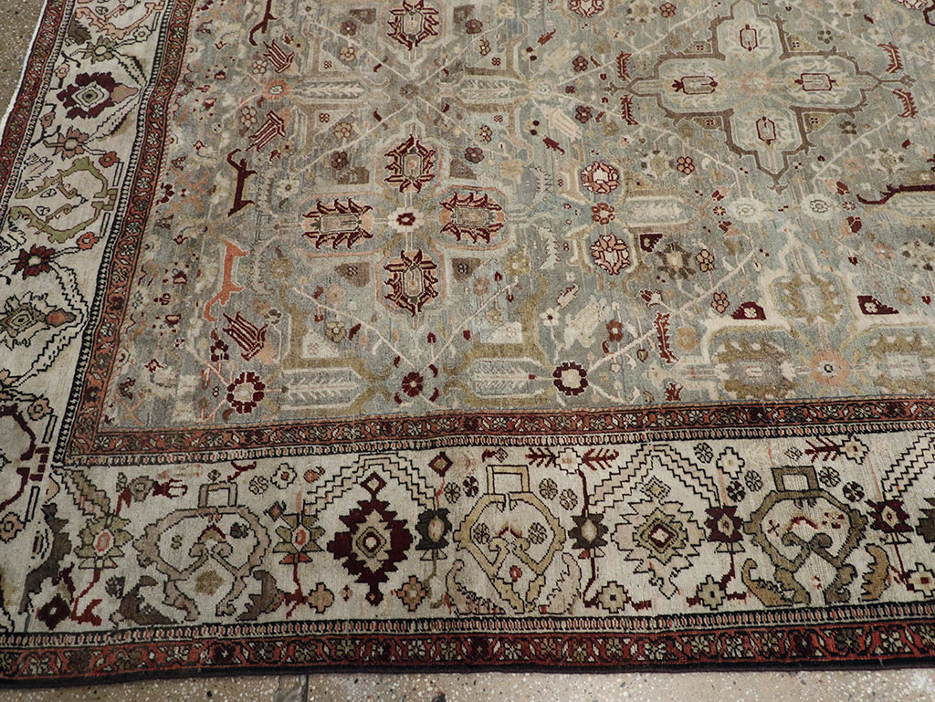 Antique Persian Bidjar Wide Gallery Runner, No.30443 - Gsblank