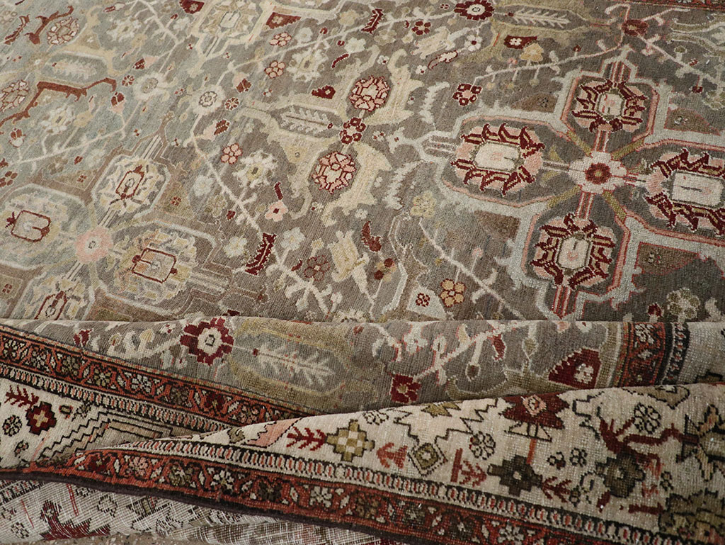 Antique Persian Bidjar Wide Gallery Runner, No.30443 - Gsblank