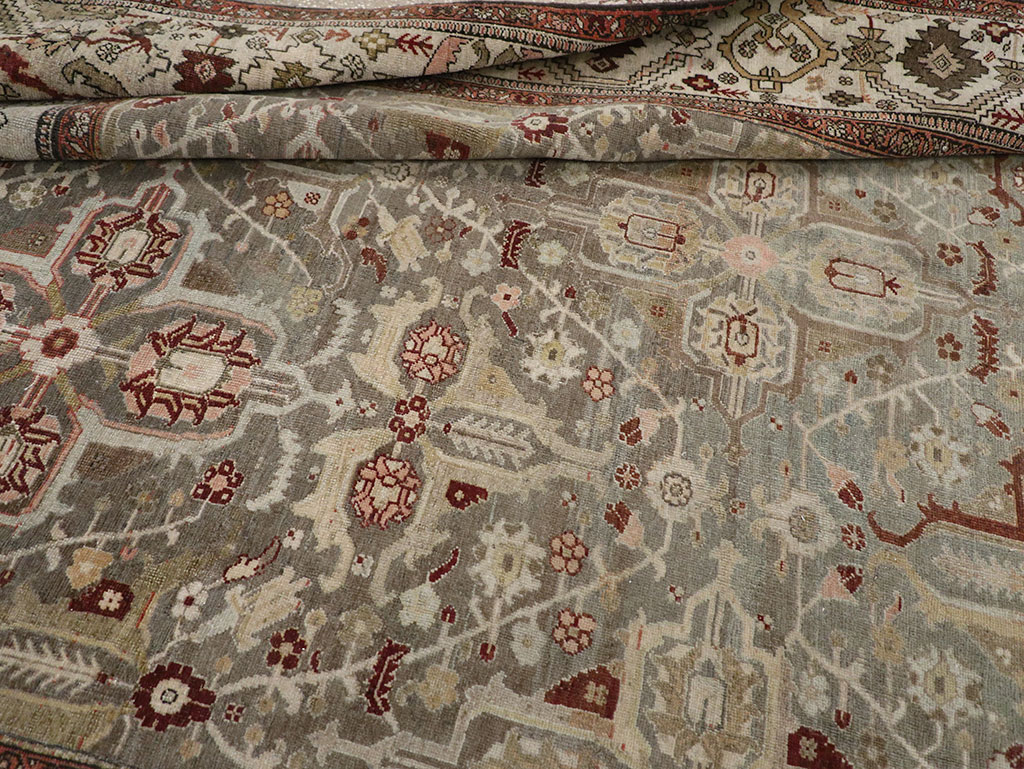 Antique Persian Bidjar Wide Gallery Runner, No.30443 - Gsblank