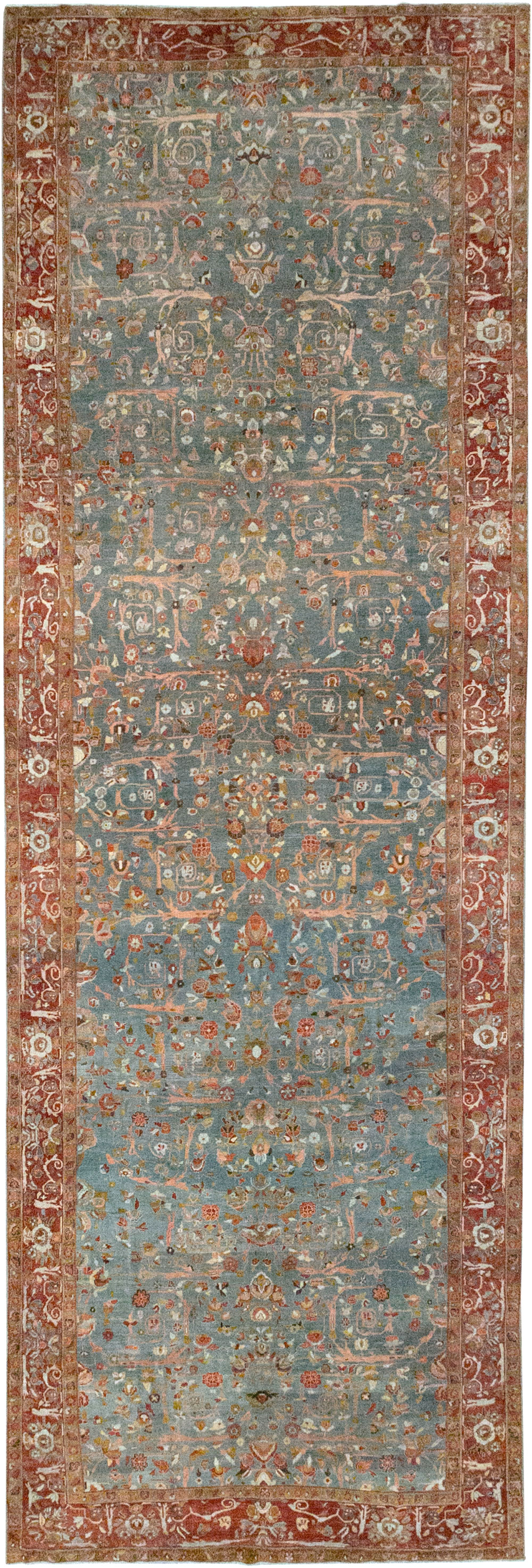 Antique Persian Bidjar Wide Gallery Runner, No.30444 - Gsblank