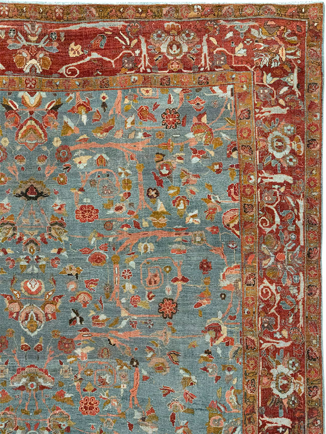 Antique Persian Bidjar Wide Gallery Runner, No.30444 - Gsblank