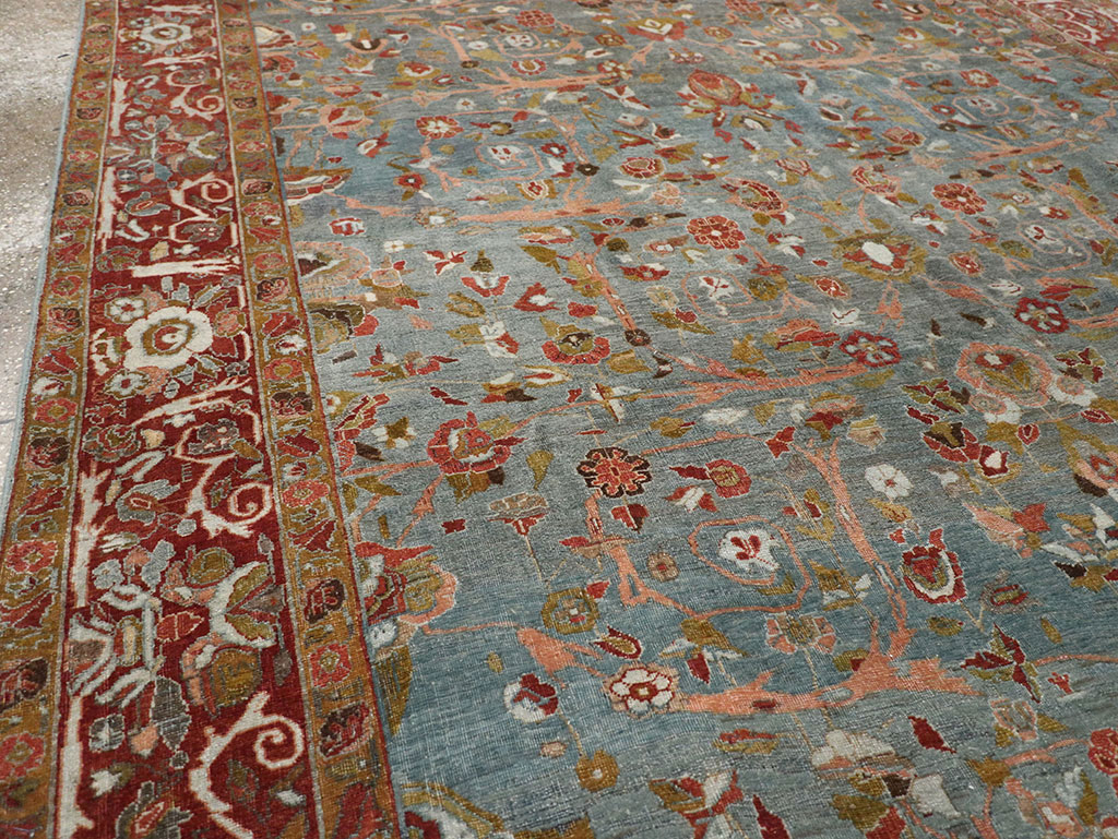 Antique Persian Bidjar Wide Gallery Runner, No.30444 - Gsblank