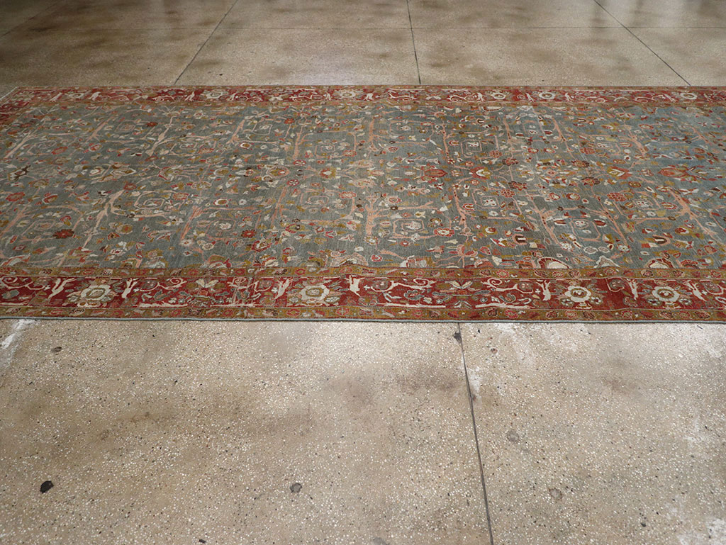 Antique Persian Bidjar Wide Gallery Runner, No.30444 - Gsblank