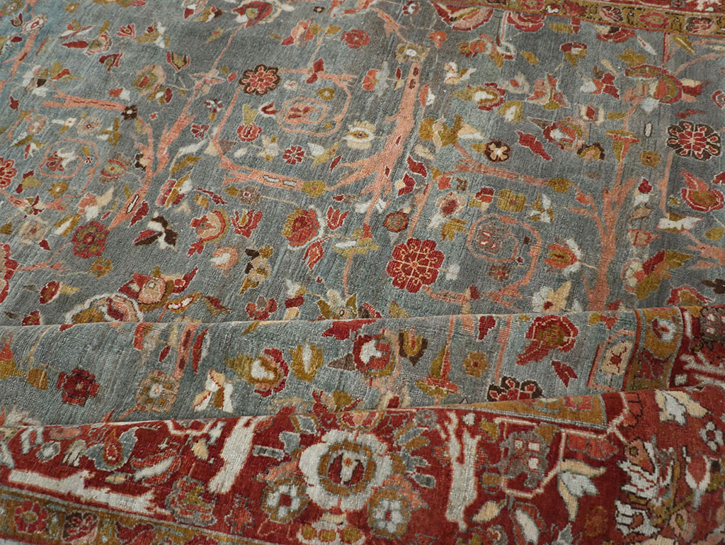Antique Persian Bidjar Wide Gallery Runner, No.30444 - Gsblank