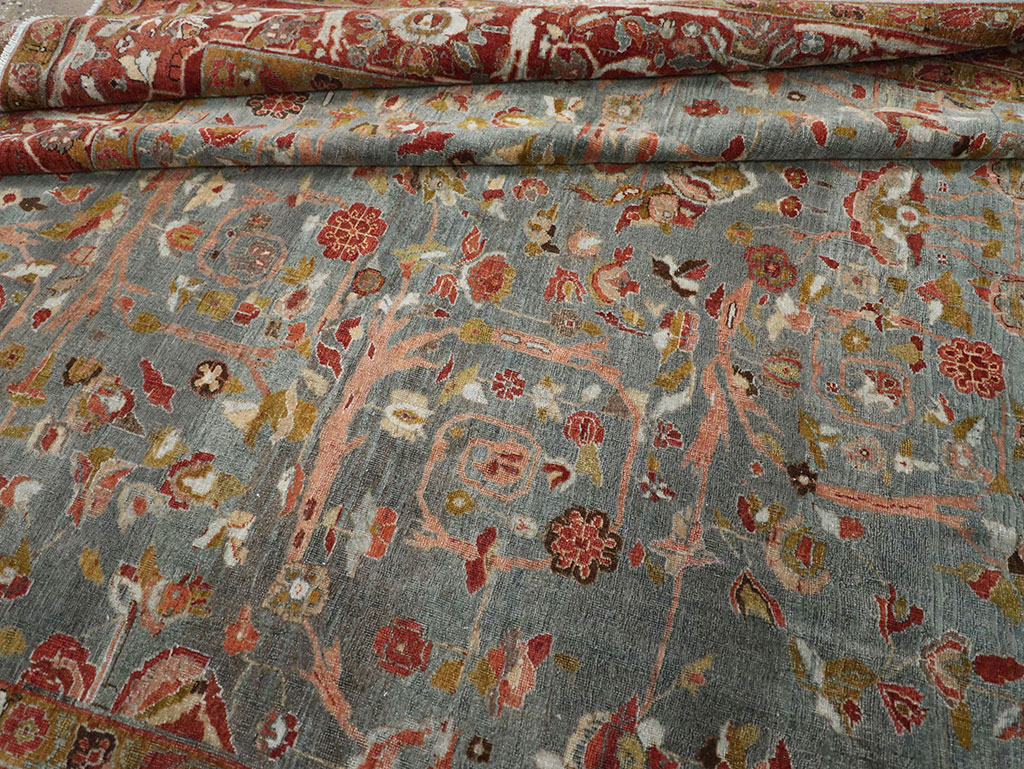 Antique Persian Bidjar Wide Gallery Runner, No.30444 - Gsblank