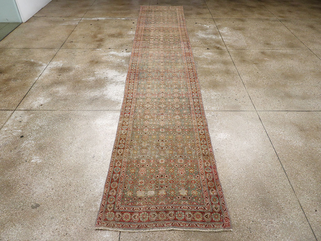 Antique Persian Bidjar Long Runner, No.30447 - Gsblank