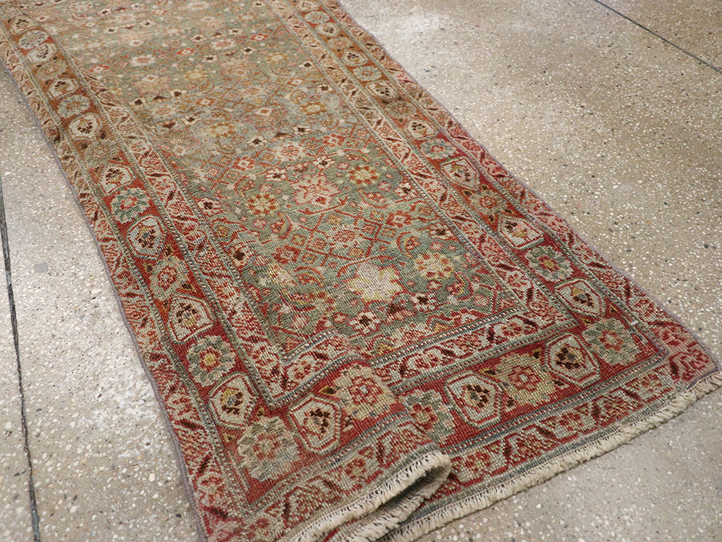Antique Persian Bidjar Long Runner, No.30447 - Gsblank