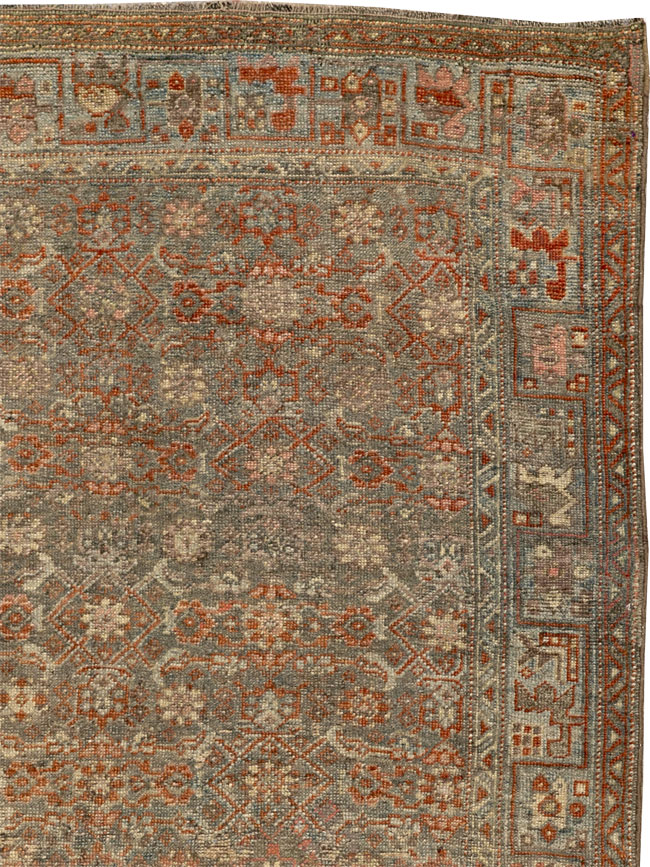 Antique Persian Bidjar Wide Gallery Runner, No.30448 - Gsblank