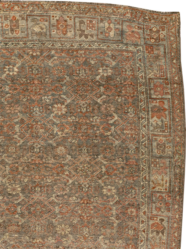 Antique Persian Bidjar Wide Gallery Runner, No.30448 - Gsblank
