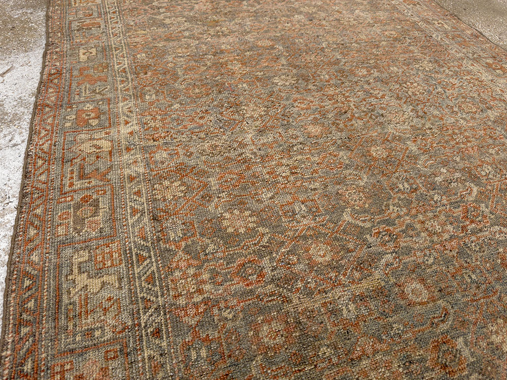 Antique Persian Bidjar Wide Gallery Runner, No.30448 - Gsblank