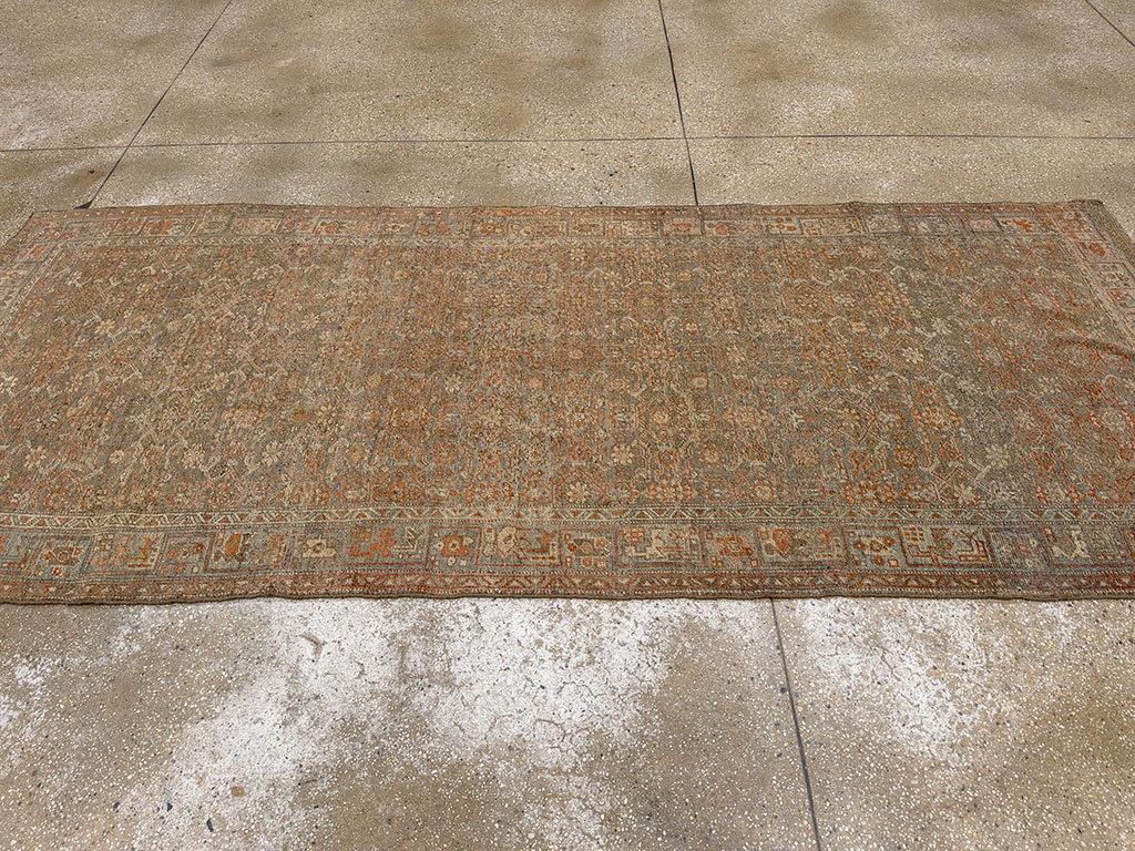 Antique Persian Bidjar Wide Gallery Runner, No.30448 - Gsblank