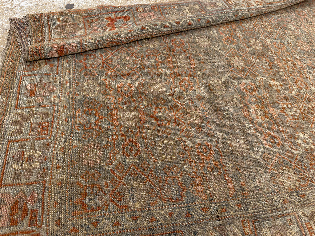 Antique Persian Bidjar Wide Gallery Runner, No.30448 - Gsblank