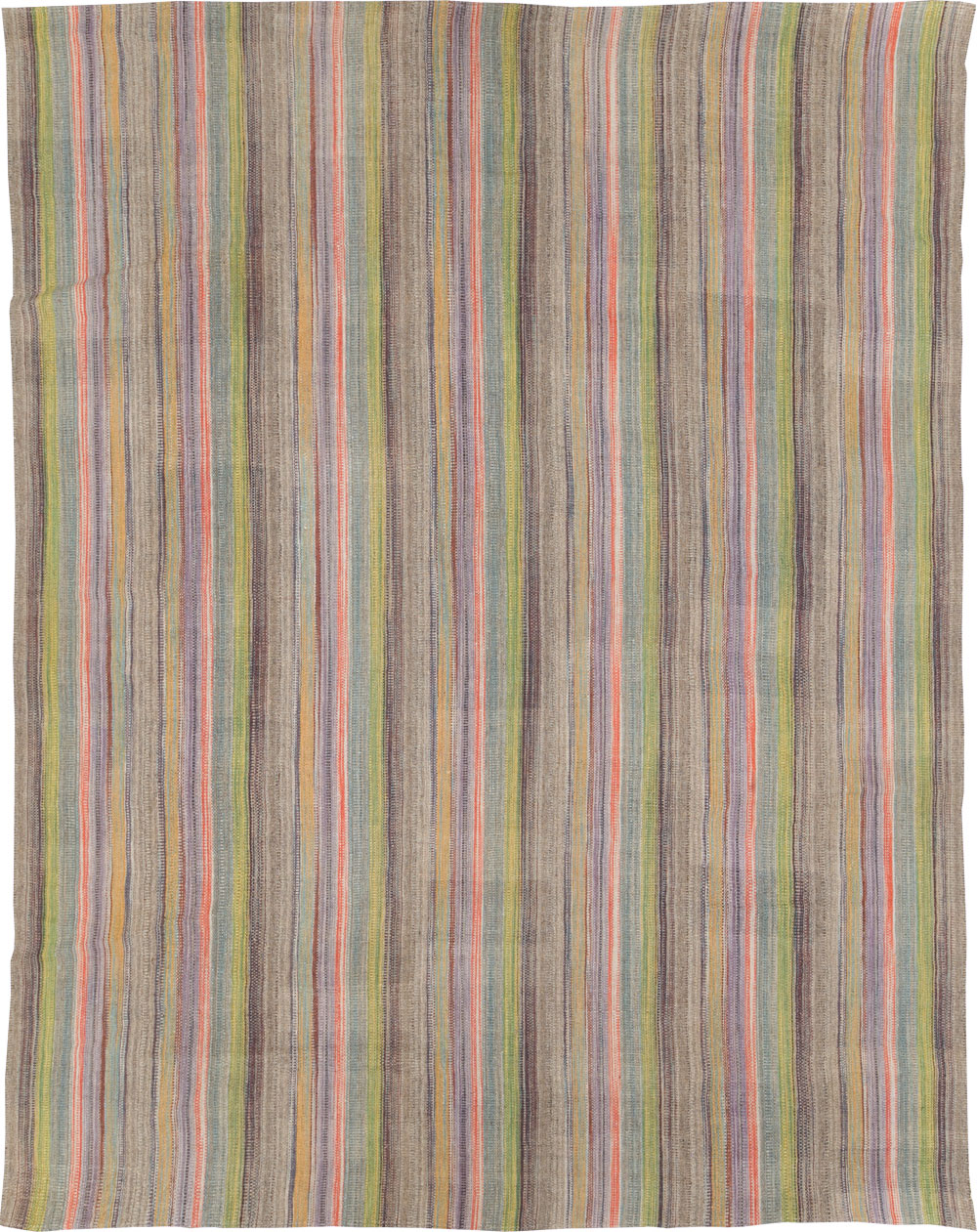 Modern Persian Flatweave Kilim Large Room Size Carpet, No.30451 - Gsblank