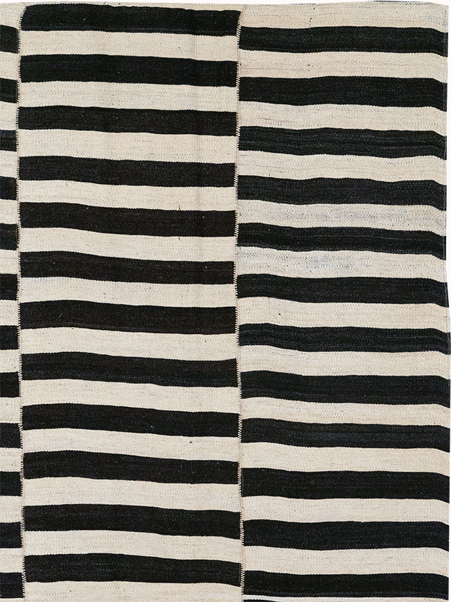 Modern Persian Flatweave Kilim Gallery Carpet, No.30455 - Gsblank