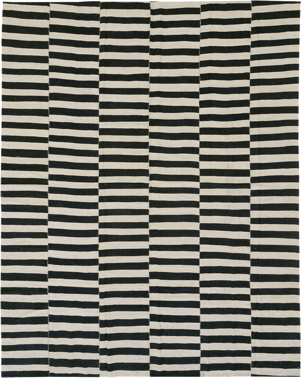 Modern Persian Flatweave Kilim Room Size Carpet, No.30456 - Gsblank