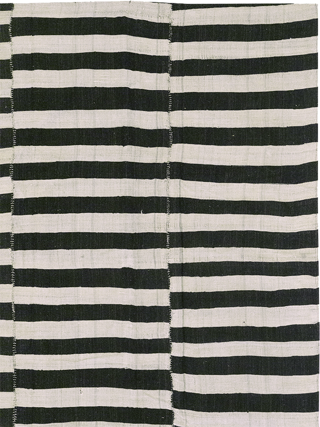 Vintage Persian Flatweave Kilim Room Size Carpet, No.30459 - Gsblank