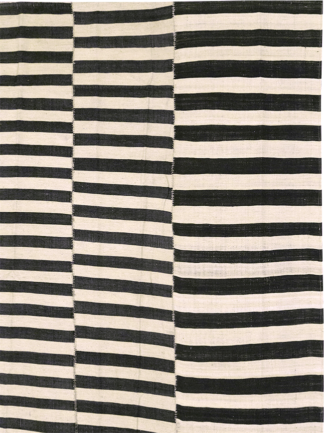 Vintage Persian Flatweave Kilim Large Room Size Carpet, No.30460 - Gsblank