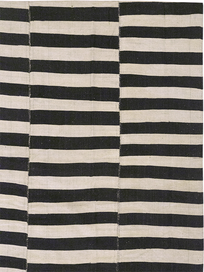 Modern Persian Flatweave Kilim Large Room Size Carpet, No.30463 - Gsblank