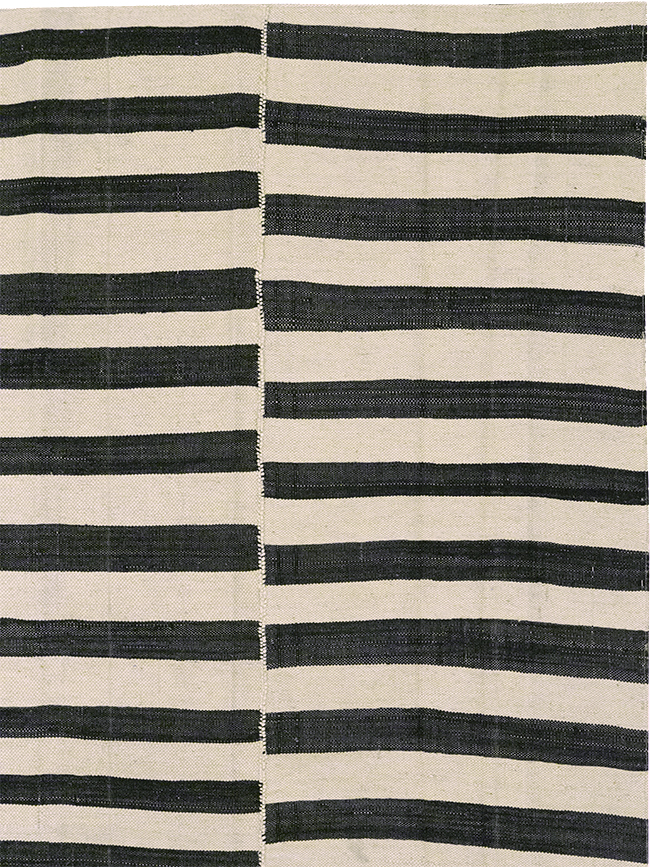 Vintage Persian Flatweave Kilim Room Size Carpet, No.30464 - Gsblank