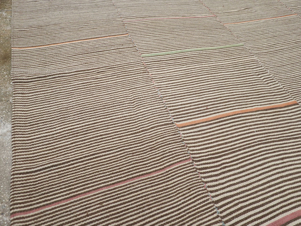 Contemporary Turkish Flatweave Kilim Room Size Carpet, No.30466 - Gsblank