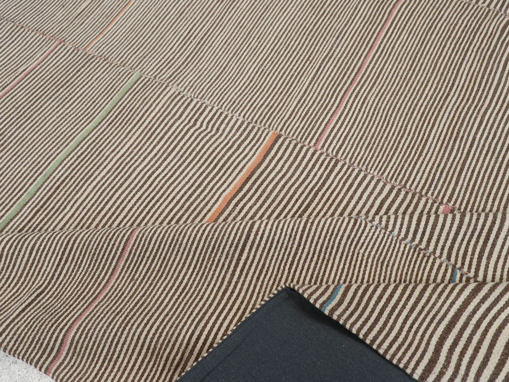 Contemporary Turkish Flatweave Kilim Room Size Carpet, No.30466 - Gsblank