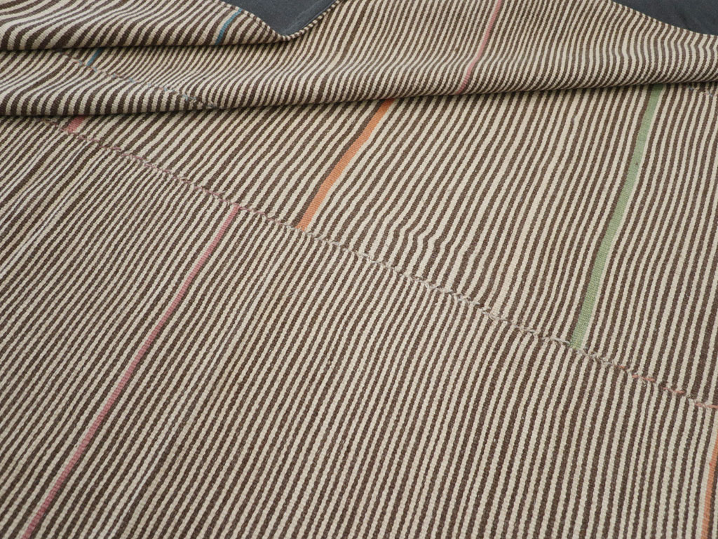 Contemporary Turkish Flatweave Kilim Room Size Carpet, No.30466 - Gsblank