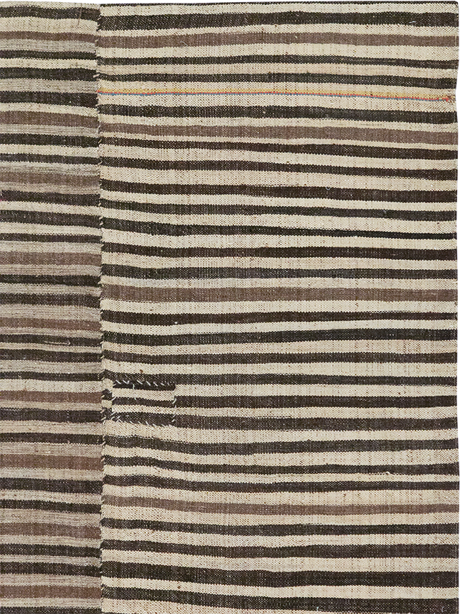 Vintage Persian Flatweave Kilim Accent Rug, No.30467 - Gsblank