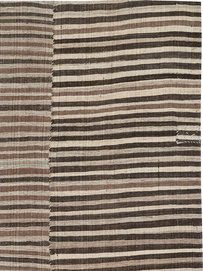 Vintage Persian Flatweave Kilim Accent Rug, No.30467 - Gsblank
