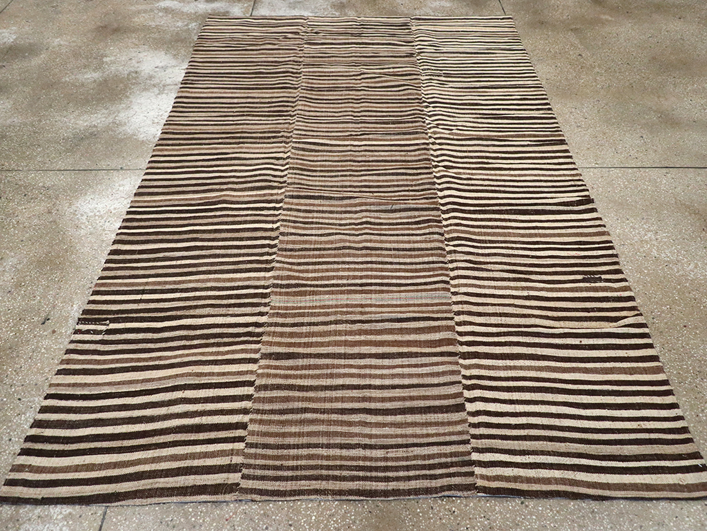 Vintage Persian Flatweave Kilim Accent Rug, No.30467 - Gsblank