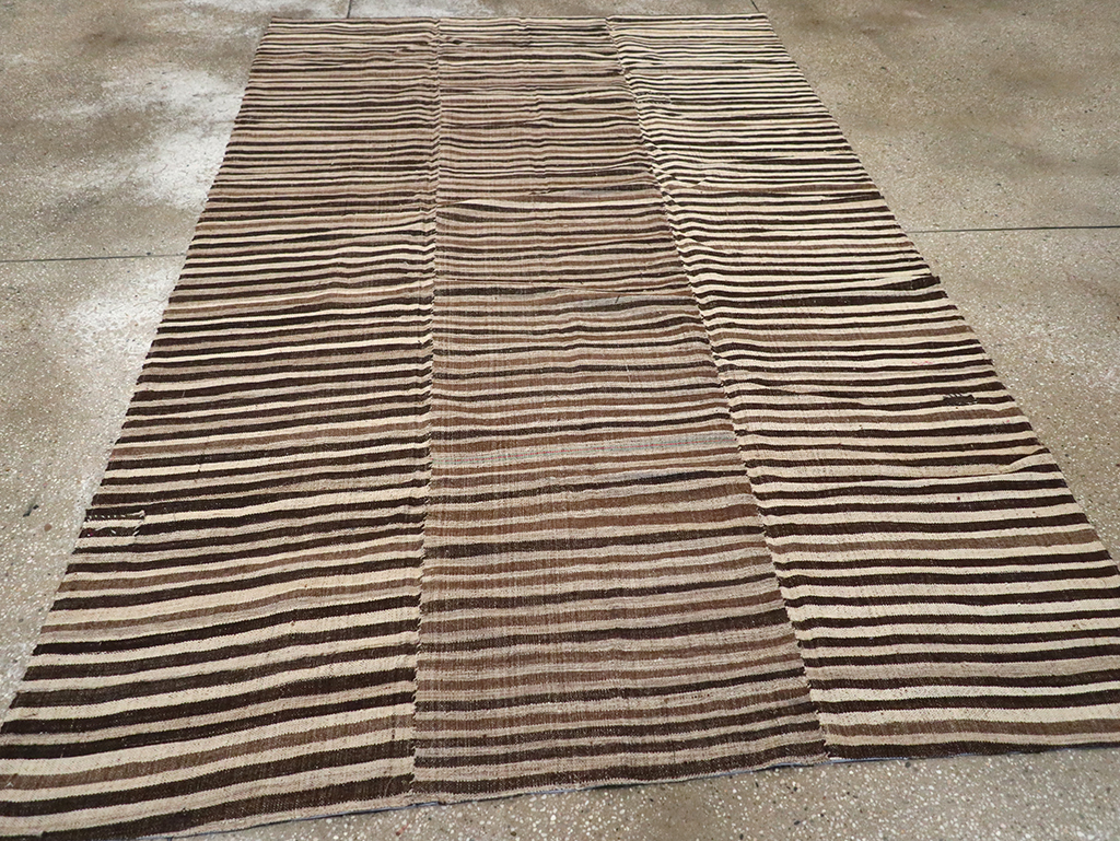 Vintage Persian Flatweave Kilim Accent Rug, No.30467 - Gsblank