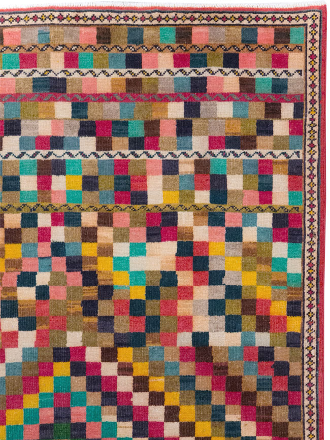 Vintage Persian Art Deco Style Mahal Runner, No.30474 - Gsblank