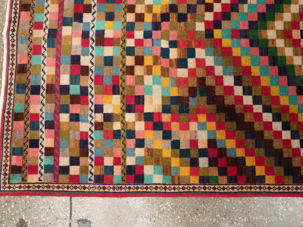 Vintage Persian Art Deco Style Mahal Runner, No.30474 - Gsblank