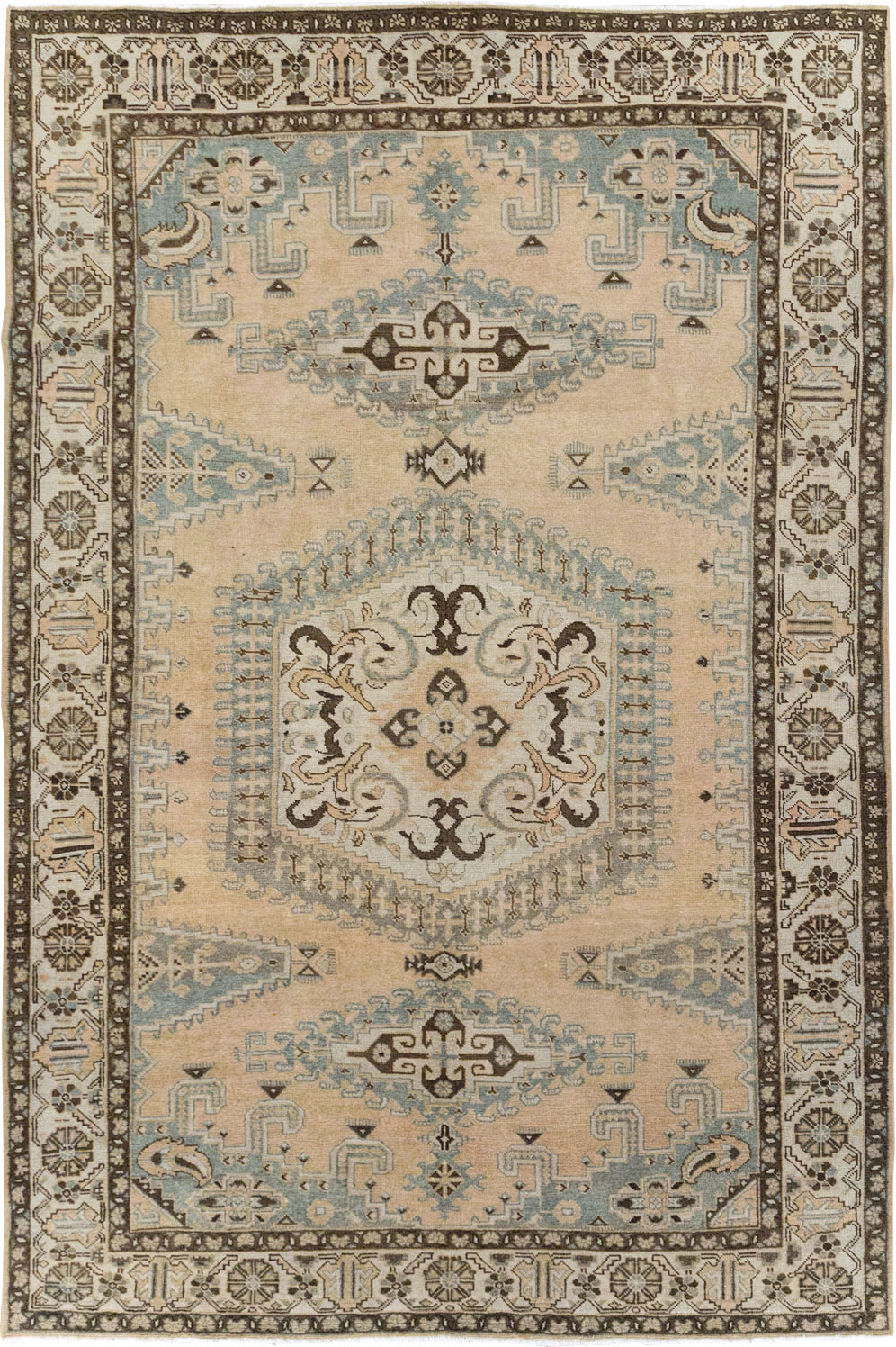 Vintage Persian Veece Accent Carpet, No.30478 - Gsblank