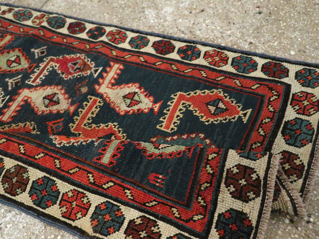 Antique Caucasian Throw Rug, No.30488 - Gsblank