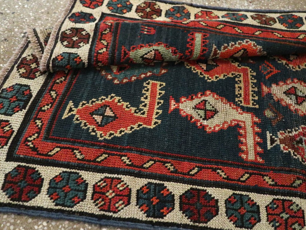 Antique Caucasian Throw Rug, No.30488 - Gsblank