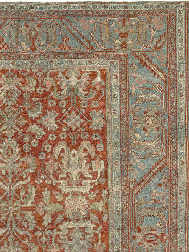 Antique Persian Bibikabad Room Size Carpet, No.30489 - Gsblank