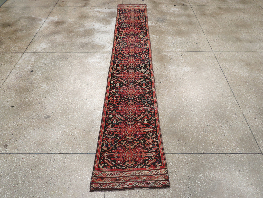 Antique Persian Kurdish Runner, No.30490 - Gsblank