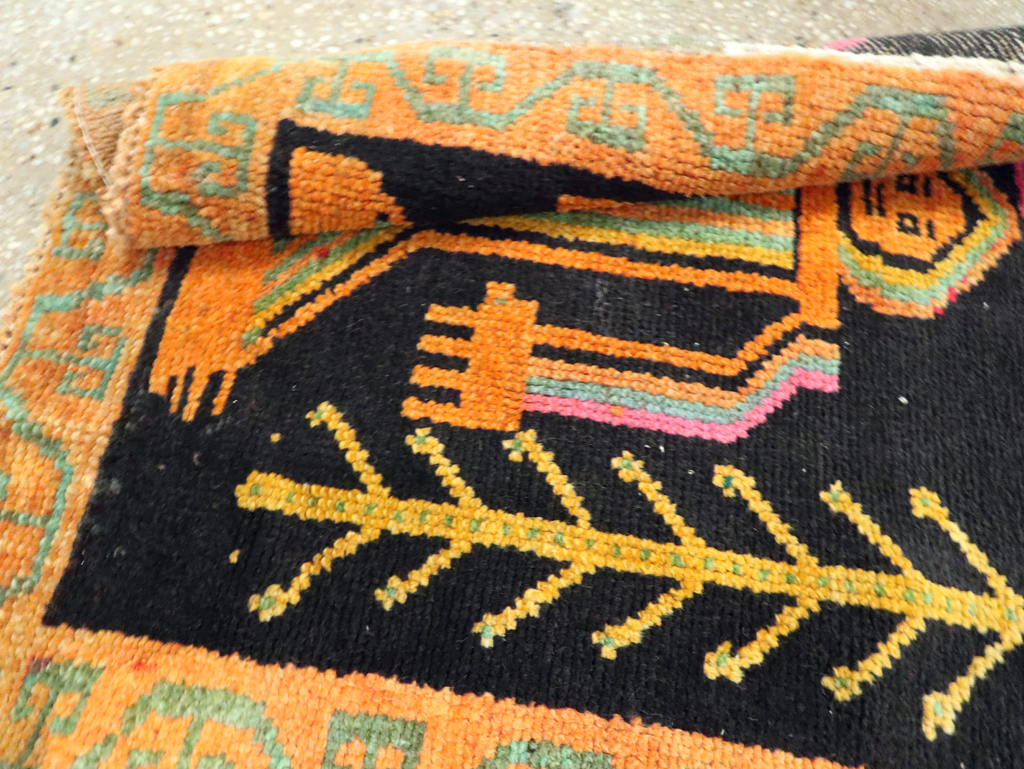 Vintage Pictorial Anatolian Rugs, No.30491 - Gsblank