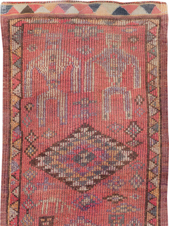 Vintage Turkish Anatolian Pictorial Runner, No.30492 - Gsblank