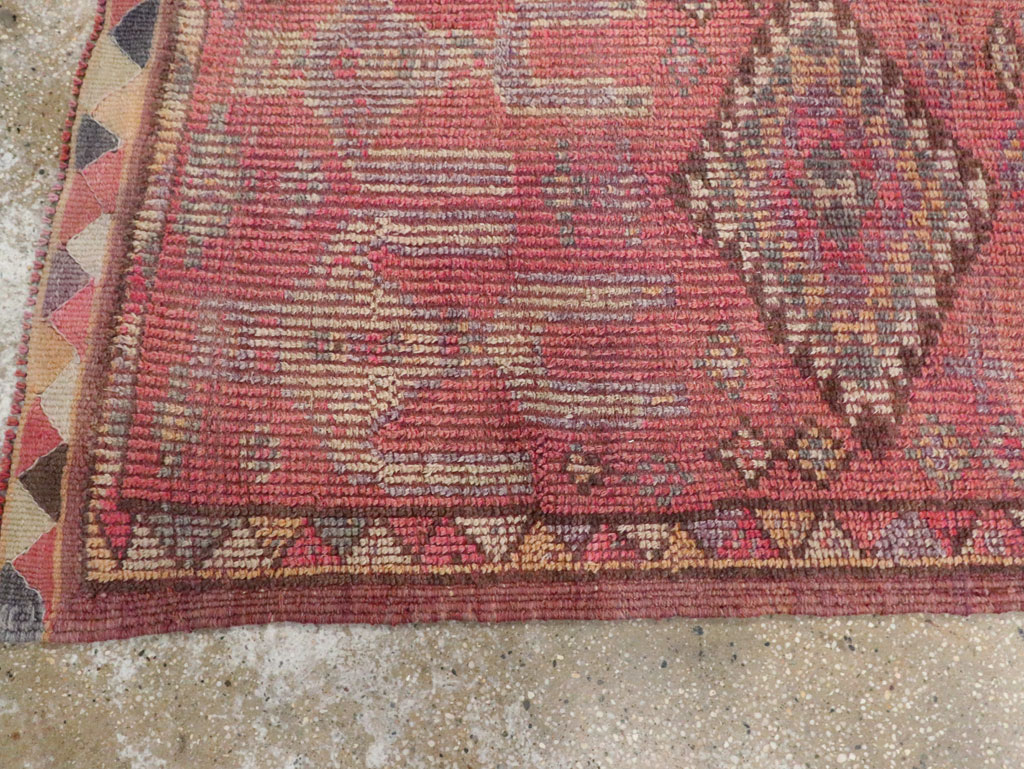 Vintage Turkish Anatolian Pictorial Runner, No.30492 - Gsblank