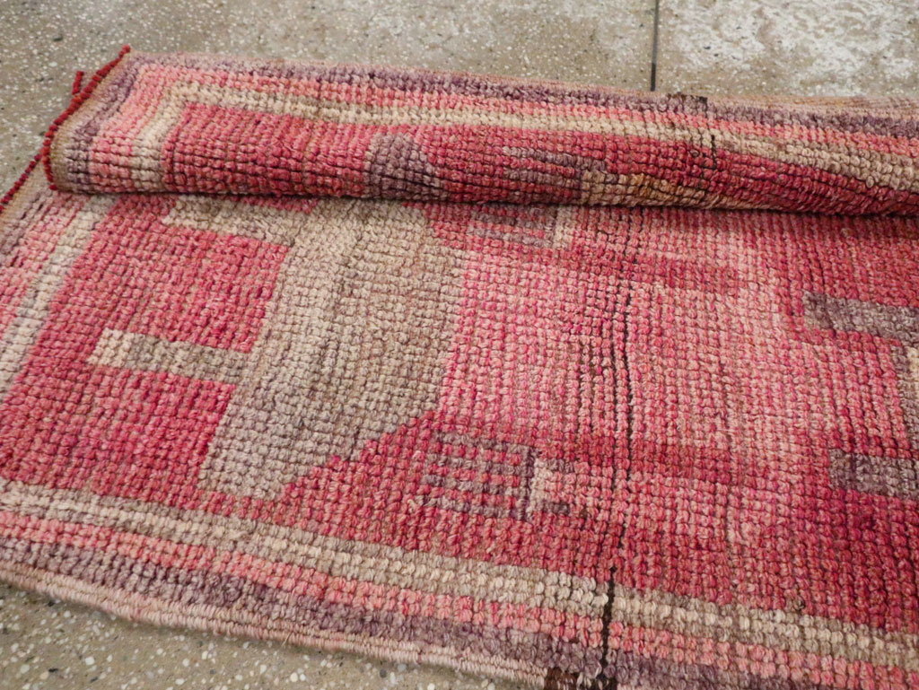 Vintage Turkish Anatolian Pictorial Runner, No.30494 - Gsblank