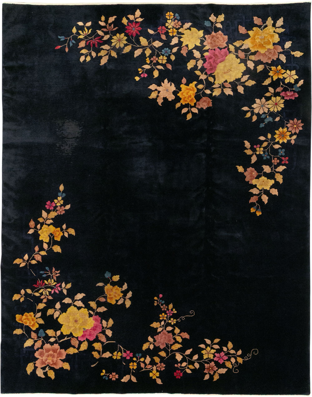 Vintage Chinese Art Deco Room Size Carpet, No.30497 - Gsblank
