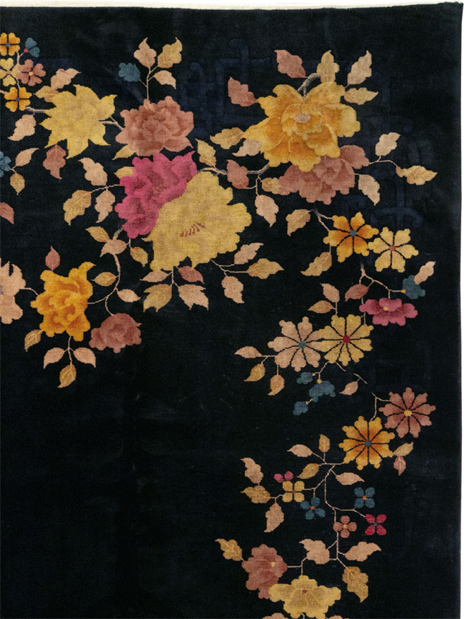 Vintage Chinese Art Deco Room Size Carpet, No.30497 - Gsblank